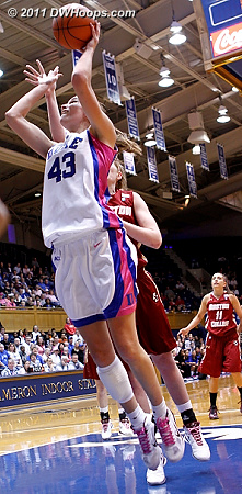 Alli scored Duke's first field goal but BC still led 5-3  - Duke Tags: #43 Allison Vernerey 