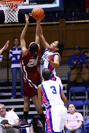 Krystal Thomas rejects BC's Shayra Brown  - Duke Tags: #34 Krystal Thomas 
