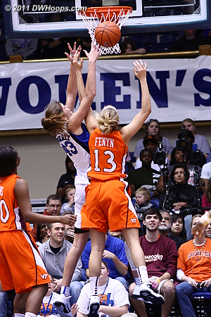 Tech started out with two missed layups  
