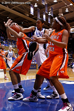 Krystal can't get the rebound away from Gordon  