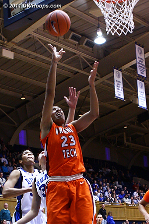 Brittany Gordon answered for the Hokies  