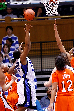 Richa Jackson injured her knee at Maryland Thursday but was able to play - she went right at the hoop and was fouled by Aerial Wilson  - Duke Tags: #15 Richa Jackson 