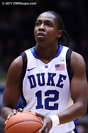 Chelsea Gray scored Duke's first four points, two from the floor and two from the line.  - Duke Tags: #12 Chelsea Gray 
