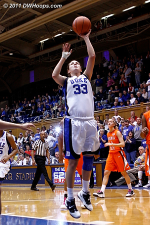 Haley provided the final Duke score, Devils win 90-40.  - Duke Tags: #33 Haley Peters 