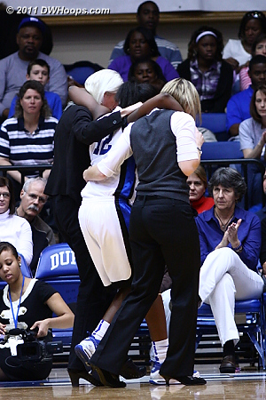Gray was helped off the court and went straight to the locker room for x-rays.  - Duke Tags: #12 Chelsea Gray 