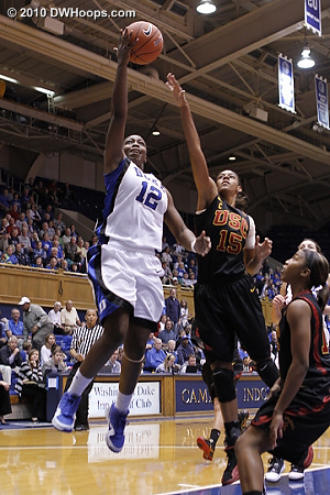 Chelsea Gray scores on the layup from Richa Jackson  - Duke Tags: #12 Chelsea Gray 