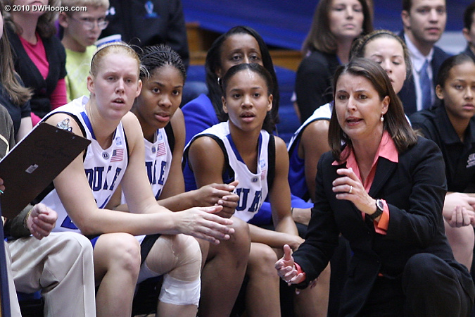 Coach P and the Duke bench