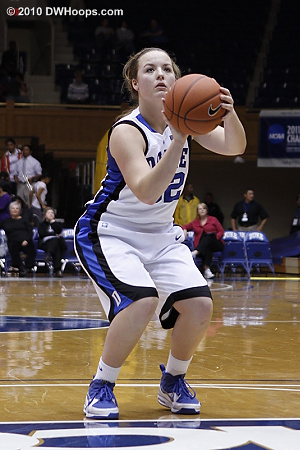 Tricia Liston scored her first career point from the free throw line.  - Duke Tags: #32 Tricia Liston 