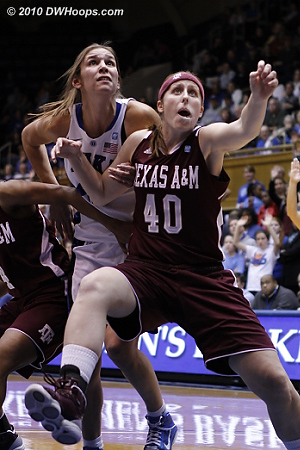 Vernerey battles with Kelsey Assarian (40)  - Duke Tags: #43 Allison Vernerey 