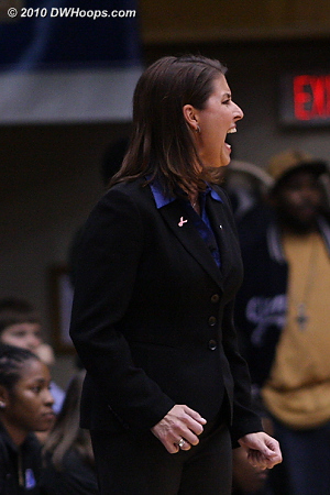 Coach P exorts Duke's defense which finally started getting some good stops.