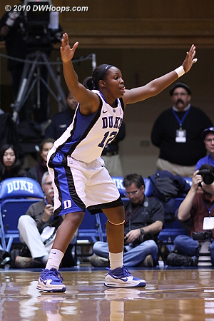 The defensive stance of Chelsea Gray  - Duke Tags: #12 Chelsea Gray 