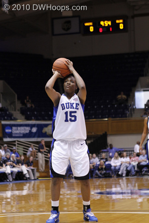 Richa Jackson went to the line almost right away