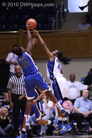 Gray tries to shoot over Jackson