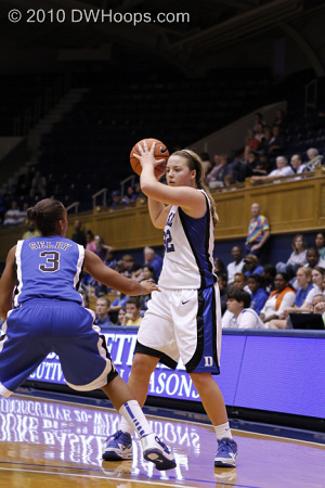 Tricia Liston on the perimeter