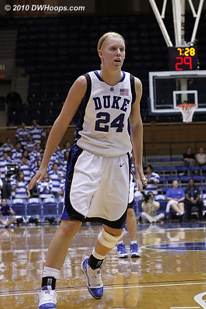 Kathleen Scheer had a great game, a confidence builder and potential stepping stone to a major role this season.