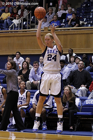 Another great look for Scheer who really looked comfortable on the court tonight.