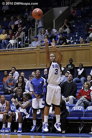 Shay fires from the corner  - Duke Tags: #3 Shay Selby 