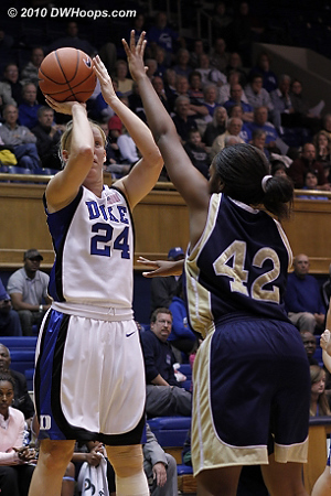 Scheer gets a great look  - Duke Tags: #24 Kathleen Scheer 