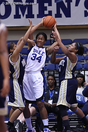 A tree among bushes  - Duke Tags: #34 Krystal Thomas 
