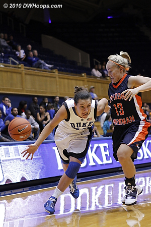 The ever-intense Haley Peters stripped by Megan Hunter.  - Duke Tags: #33 Haley Peters 