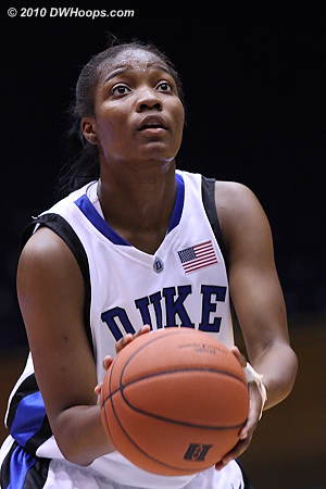 Richa on the stripe  - Duke Tags: #15 Richa Jackson 