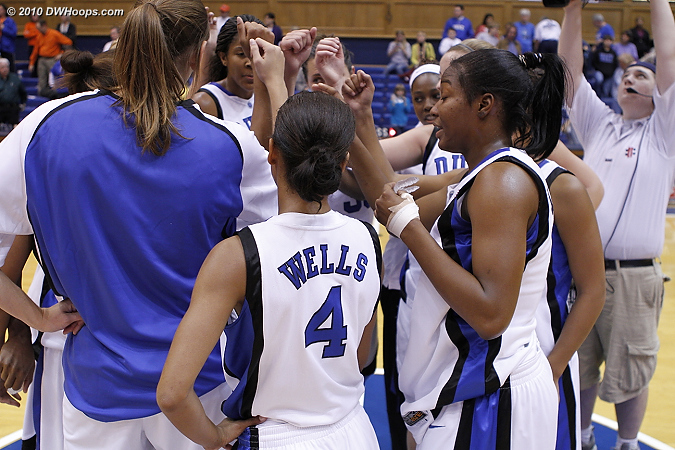 Postgame huddle  