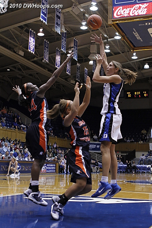 Allison scores in the paint  - Duke Tags: #43 Allison Vernerey 