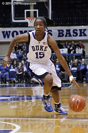 Richa Jackson drives to the lane  - Duke Tags: #15 Richa Jackson 