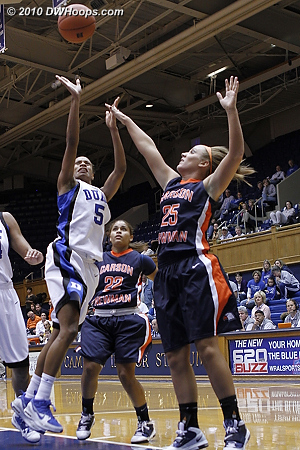 Jasmine finishes another Duke break  - Duke Tags: #5 Jasmine Thomas 