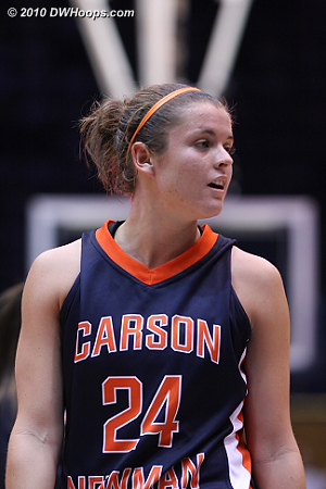 Carson-Newman's Mandy Mendenhall scored 16 including a game-high four treys.  