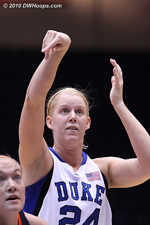 Kathleen Scheer pleased by making two free throws