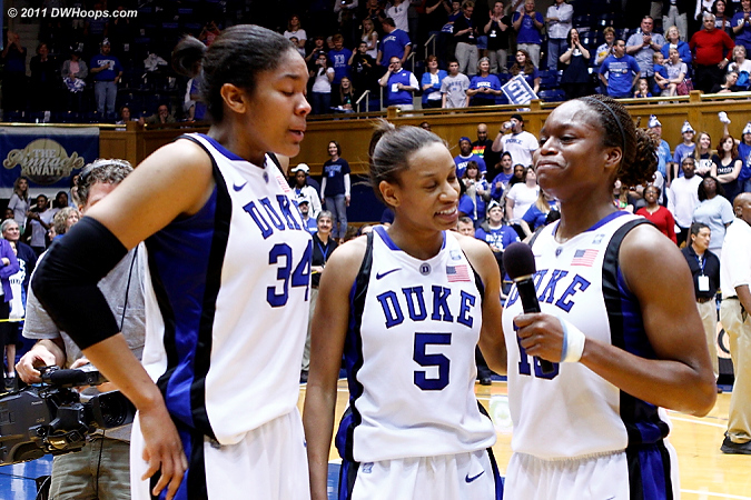 Karima was the first to cry  - Duke Tags: #5 Jasmine Thomas, #13 Karima Christmas, #34 Krystal Thomas 