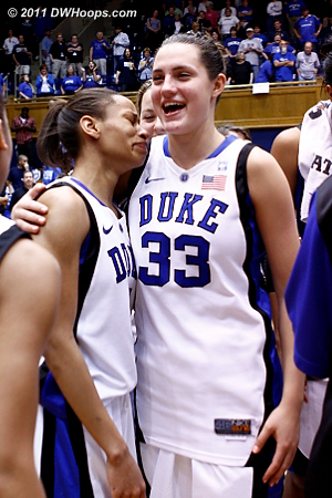DWHoops Photo  - Duke Tags: #5 Jasmine Thomas, #33 Haley Peters 