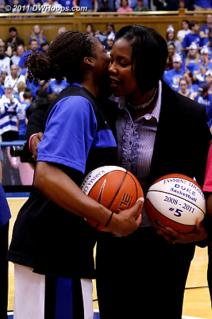 DWHoops Photo  - Duke Tags: #13 Karima Christmas, Trisha Stafford-Odom 