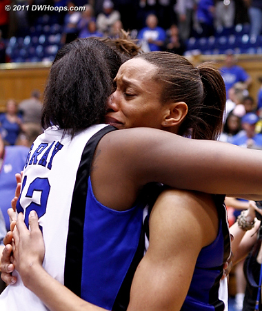 Freshman and Senior  - Duke Tags: #5 Jasmine Thomas, #12 Chelsea Gray 