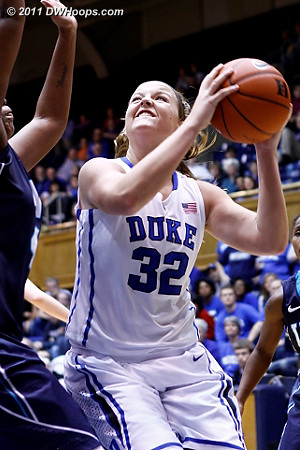 Tricia Liston eyes the basket on her 18 point night