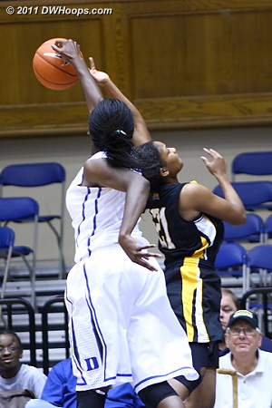 The second block by Williams  - Duke Tags: #1 Elizabeth Williams 