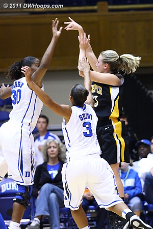 Lemons was on fire  - Duke Tags: #3 Shay Selby, #30 Amber Henson 