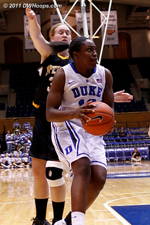 Gray blows by the defense - Pfeiffer coach Thomas said that they wouldn't see anyone like Chelsea again this year.  - Duke Tags: #12 Chelsea Gray 