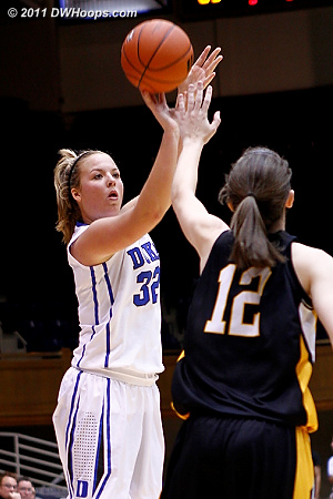 Tricia Liston shows off her fine shooting form