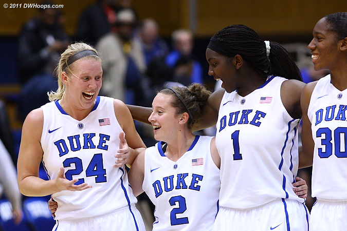 Good times in the Dear Old Duke line (Frush wearing #2)