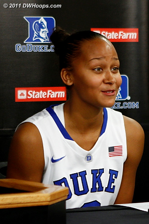 Shay Selby called Elizabeth Williams phenomenal in the presser  - Duke Tags: #3 Shay Selby 