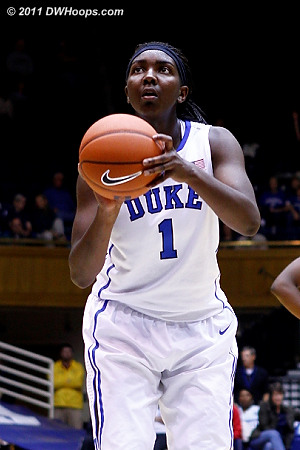Williams at the stripe, she was a shaky but typical 5-10 tonight