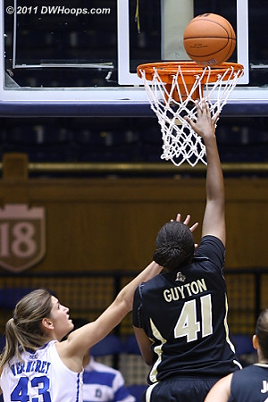 One of the few easy baskets Purdue got in the second half  