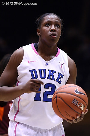 Gray made both free throws, 44-37 Duke  - Duke Tags: #12 Chelsea Gray 