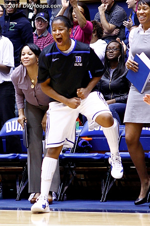 Ka'lia Johnson would soon get her turn on the floor