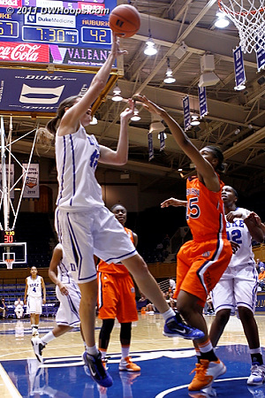 Vernerey scores on the break again as Duke is pulling away