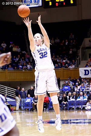Tricia Liston hits a two point jumper, but FSU still leads 6-5.  - Duke Tags: #32 Tricia Liston 