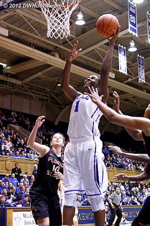 Elizabeth Williams puts Duke up 22-17  - Duke Tags: #1 Elizabeth Williams 