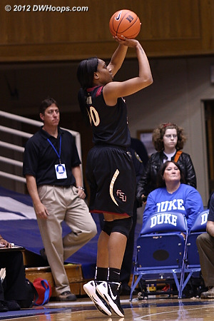 Chastity Clayton gets a wide open three point look, but she would be way off the mark  